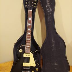 electric guitar with case 