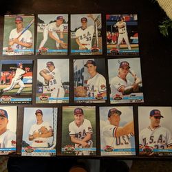 1991 Topps Stadium Club Baseball Team USA (25 Cards)