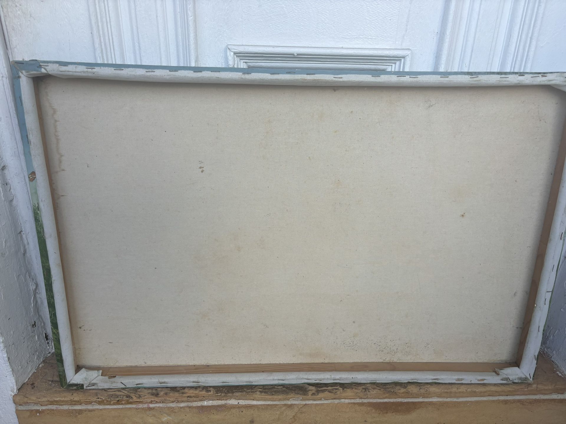 Signed Oil Teepee Painting / Oil On Canvas