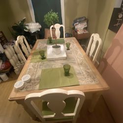 Ceramic Table With Chairs