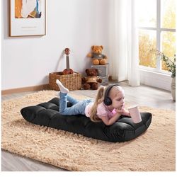 Floor Chair, Folding Sofa Chair with 14 Adjustable Position, Padded Meditation Chair with Back Support, Gaming Floor Chair, Lounge Chair for Single Ad