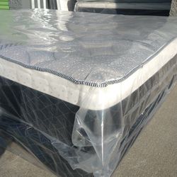 queen orthopedic bamboo pillow top mattress and box spring brand new  "all sizes available brand new TWIN, FULL, QUEEN, CALIKING, EKING"