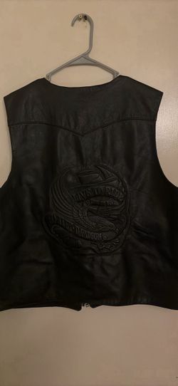 Harley-Davidson Black Leather Biker Vest