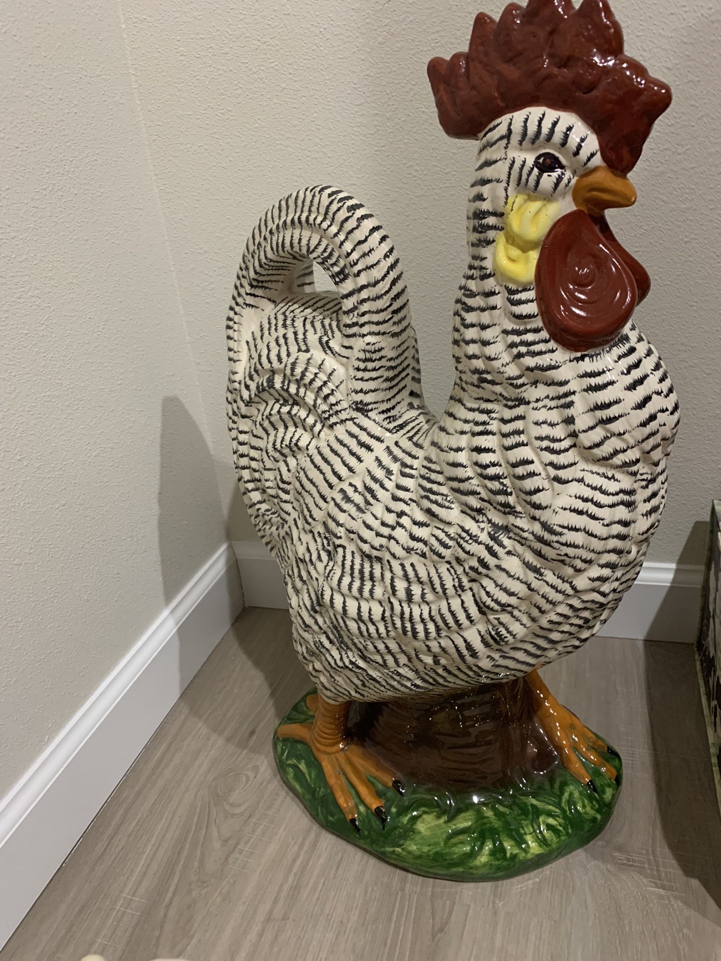 Big Ceramic Rooster Brand New