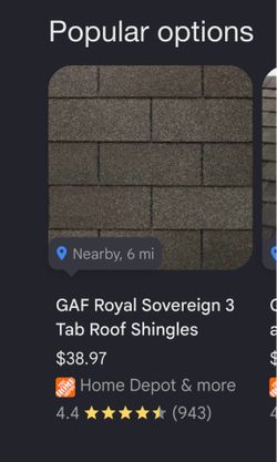 Box of Shingles roof