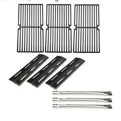 New Direct store Parts Kit DG135 Replacement for Brinkmann 7231 Gas Grill Burners, Heat Plates, Cooking Grids