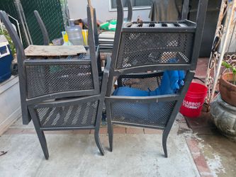 Iron garden chairs