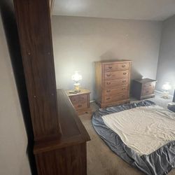 Antique Wood Bedroom Set