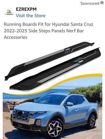 Running Boards Fit for Hyundai Santa Cruz 2022-2025 Side Steps Panels