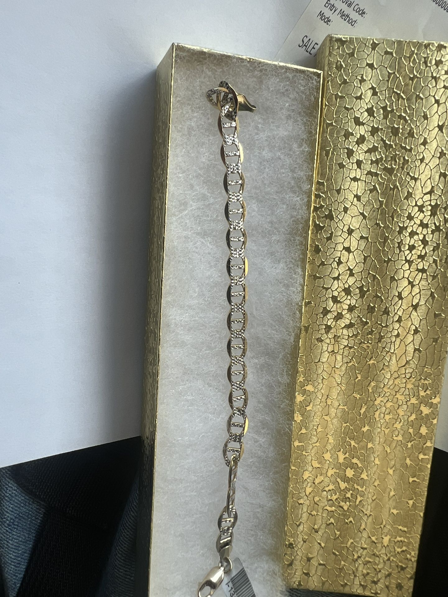 cuban link diamond cut 10k gold 9.6g