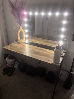 Grey Wooden Desk