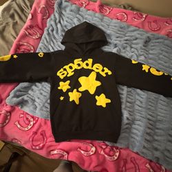 SP5DER BELUGA HOODIE 'ONYX/YELLOW' AUTHENTIC✅ *SEND OFFERS*