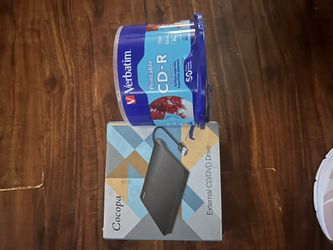 Brand New CD-R Disc And External CD /DVD Drive