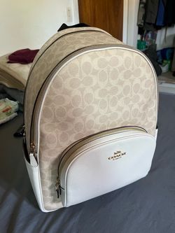 Coach Beige Backpack