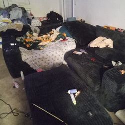 Cloud Sectional Couch (Boneless) 5 Piece (One Piece Not Pictured)