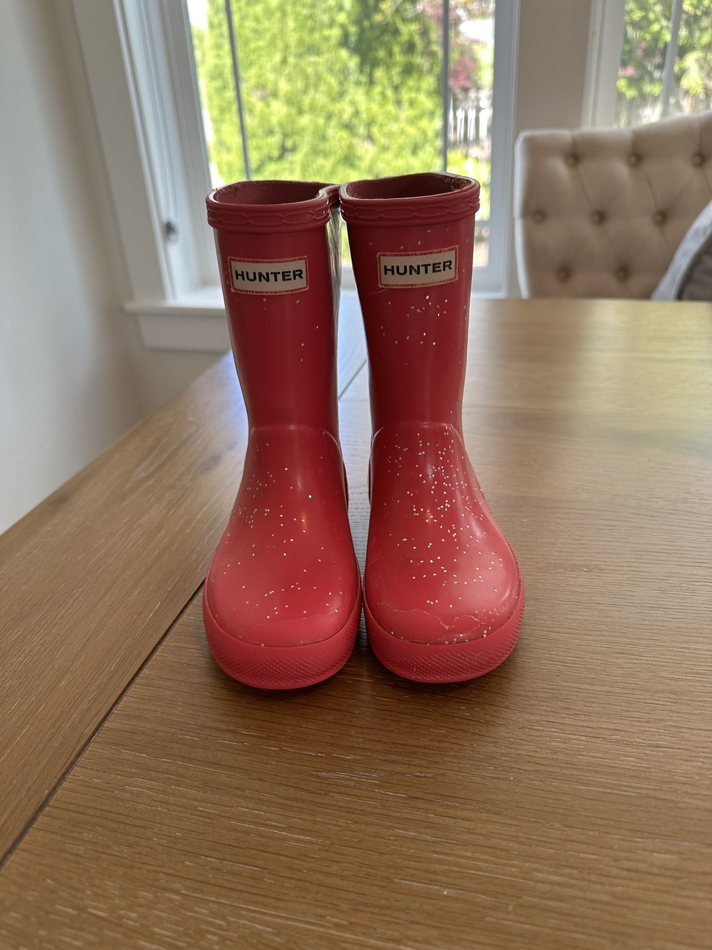 Girls Hunter Boots Size 9