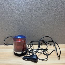 Red&Blue LED Beacon Light w/Magnetic Base