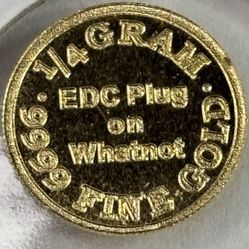 1/4g .999 Fine Gold – EDC Plug – Fractional Gold