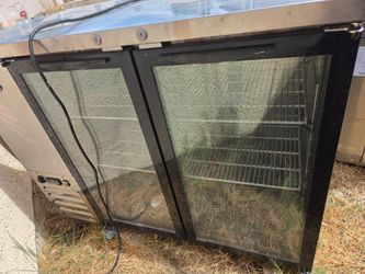 Two door glass or bottle cooler.