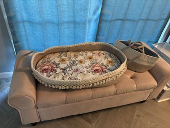 moses basket with matching diaper caddy