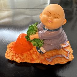 Brand New Buddha Monk Baby Statue Figurine Pulling Carrot Pants Down 4” - 6 “inches $6 Each !!!ACCEPTING OFFERS!!!