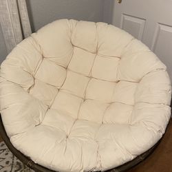 Papasan Faux Fur Cushion And Chair