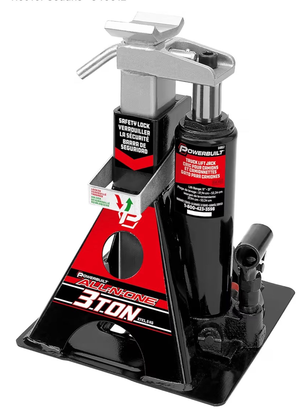 Hydraulic jack with stand