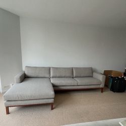 Gray Sectional Sofa with Chaise