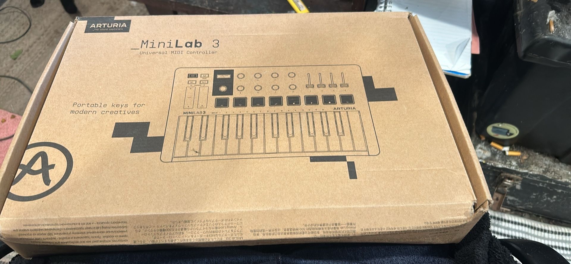 Arturia MiniLab 3 MIDI keyboard controller. I