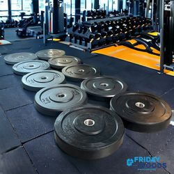 Brand New 260 Lb Olympic Bumper Plates Set, ,CrossFit,  Home Gym Equipment