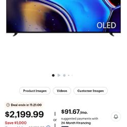 Sony Bravia 8  XR 77" OLED TV XR8OC