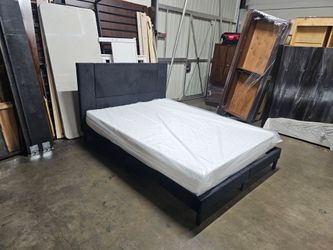 Queen bed and mattress