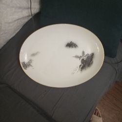 Fukagawa “Arita" Hand Painted Serving Platter
