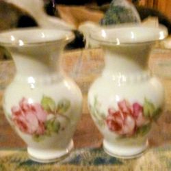 2 Beautiful Vases Small  Made In Germany By Schuman Bavaria
