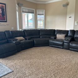 Reclining Movie Sectional Couch 
