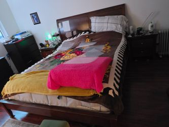 Solid Wood Queen Bed Frame