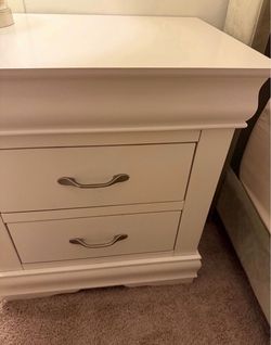 White nightstand