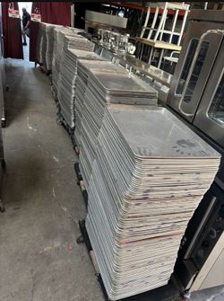 18x26 Full Size Sheet Pan Rolled Edge Heavy Duty Clean Aluminum NSF Commercial Cookie Trays Bakery Restaurant Oven 