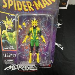 MARVEL.   LEGENDS.      ELECTRO.       FRANCINE.    FRYE