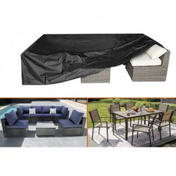Patio Furniture Set Cover Outdoor Sectional Sofa Set Covers Outdoor Table and Chair Set Covers Water Resistant 110x56x26