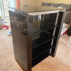 Black Glass Bookcase