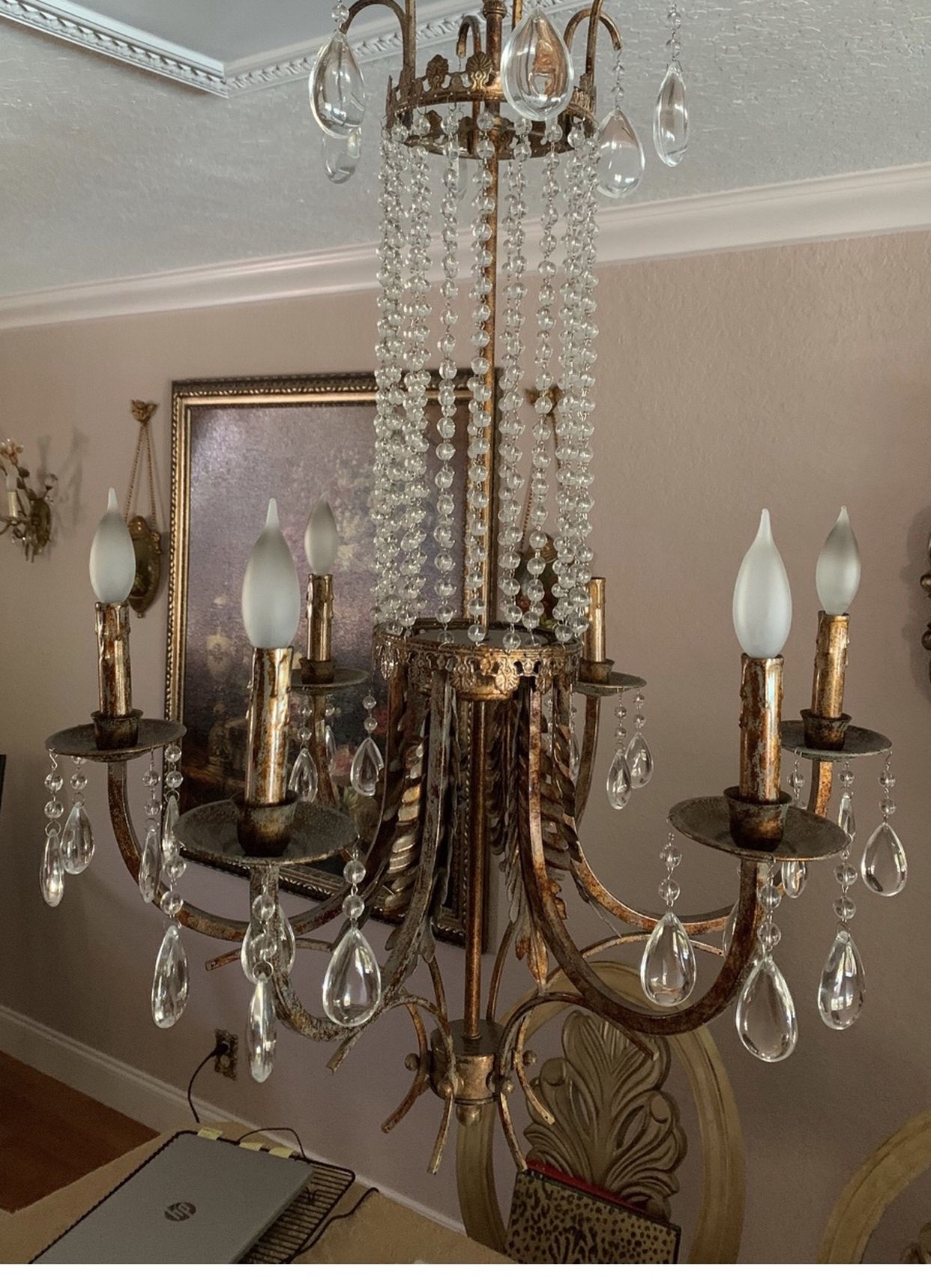 gold chandelier 