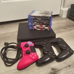 PS4 w/ 3 Controllers, 7 Games, Power Cord, HDMI