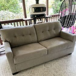 Leather 73’ Sofa Couch / Great Condition / Delivery Available