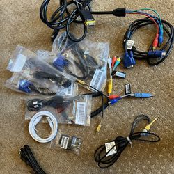 Cables - Most Are New, Never Used 