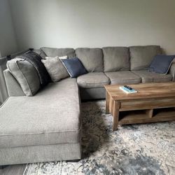 🚚 FREE DELIVERY! Beautiful Gray Sectional Couch For Sale!
