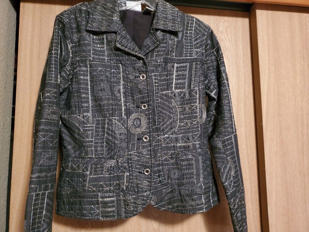 Designer Chico's Jacket, size small.