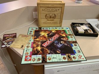 Rare Indiana Jones monopoly with Authenticity paper