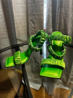 Lime green heels