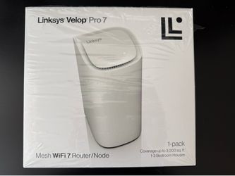 LINKSYS VELOP PRO 7 COGNITIVE TRI-BAND MESH WI-FI SYSTEM, 1-PACK - WHITE